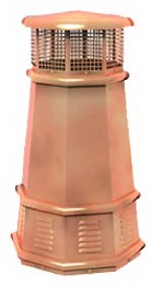 Old Smokey's Fireplaces King copper european chimney pots
