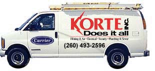 Heating & Air, Electrical, Security, Plumbing & Sewer, Korte Does It All Web Site